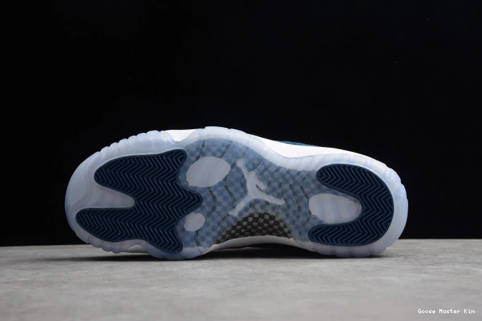 11 Blue Low Jordan Snakeskin CD6846-102 Air Navy 0730